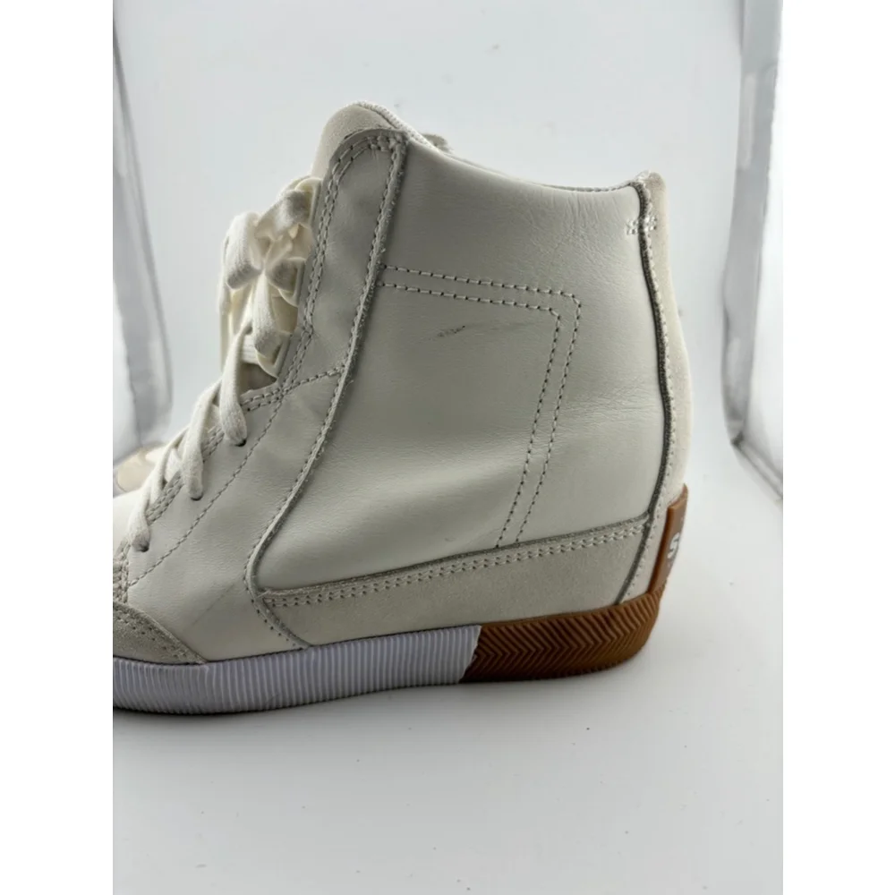 Women's Sorel Out N About wedge Sneakers White Size 7